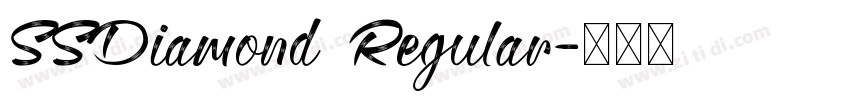 SSDiamond Regular字体转换